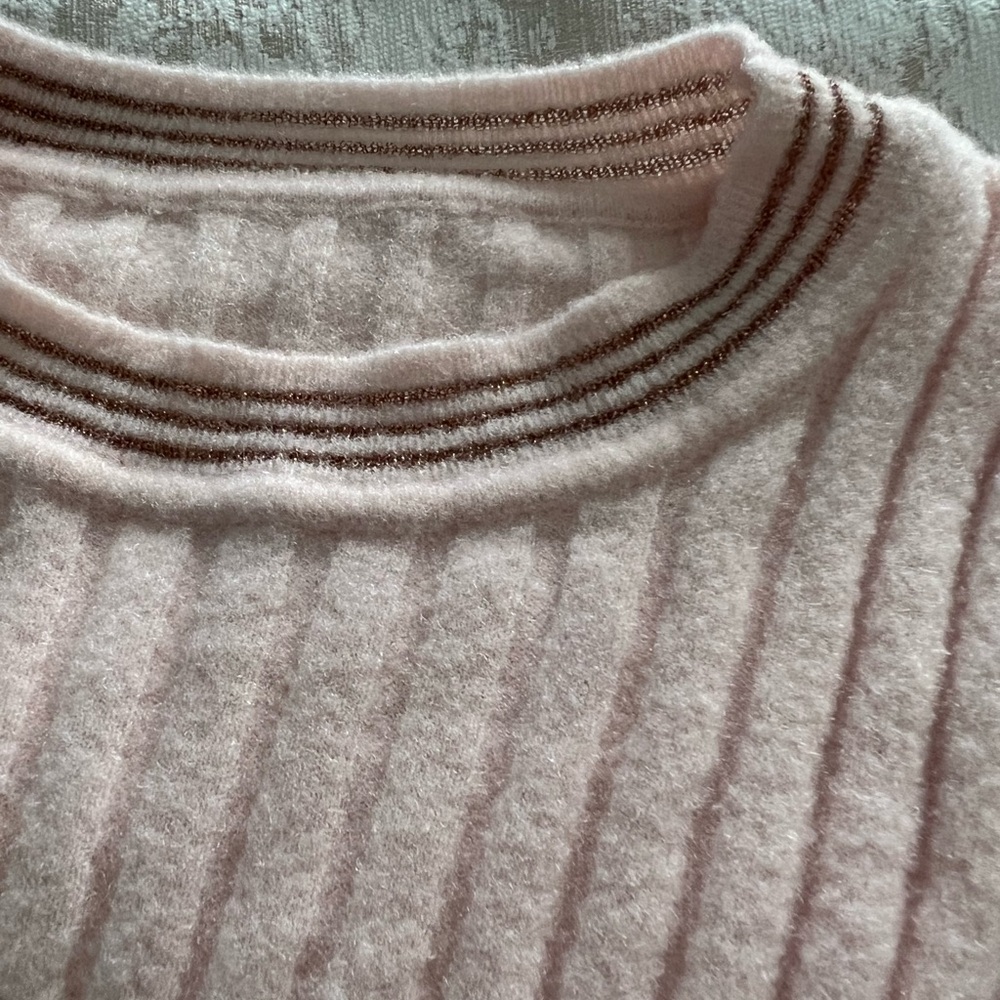 Pink Striped Women's Sweater